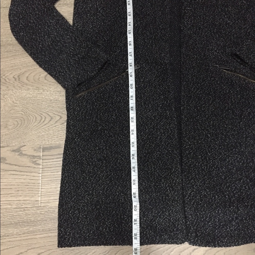 XS cardigan coat jacket marled grey pockets EUC - Picture 9 of 15